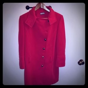 RED PEACOAT US SIZE 8 MADE IN ITALY